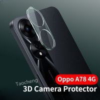 กล้อง3D ปกป้องหน้าจอสำหรับ A78 Oppo OppoA78 78 4G 5G 2023คลุมทั้งหมดชัดเจนแบบ HD เลนส์กล้องมองหลังฟิล์มป้องกันกระจกนิรภัย