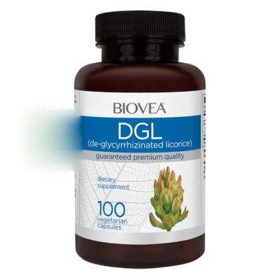 BIOVEA DGL (De-Glycyrrhizinated Licorice) / 100 Vegetarian Capsules