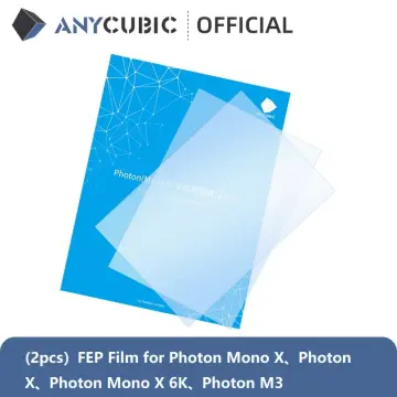 ANYCUBIC FEP for Photon Mono X/Photon Mono X2/Photon Mono X 6K/Photon Mono  X 6ks/Photon M3 Plus, Suitable for Resin Tank from 8.9 '' to 9.25 '', 2  Pieces 