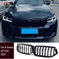 สำหรับ BMW 6 Series GT G32 630i 640i 650i 2021ด้านหน้าหม้อน้ำอัตโนมัติ Grills ABS Gloss Black Single Line Racing Grill ชิ้นส่วนภายนอก