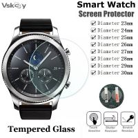 10PCS Round Smart Watch Screen Protector Diameter 30mm 29mm 28mm 27mm 26mm 25mm 24mm 23mm Tempered Glass Protective Film Screen Protectors