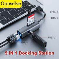 [HOT HAIXWLXKWW 589] 5 1 USB Hub สำหรับแล็ปท็อปอะแดปเตอร์พอร์ต Docking Station Tf/sd Card USB3.0ความเร็วสูงเกียร์ Type C Splitter