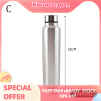 Kocoo 650-1000มล. กระบอกน้ำสแตนเลสกีฬากระบอกน้ำเก็บความร้อนแก้วเก็บความร้อน Leak_Proof