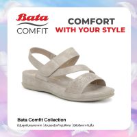 Bata Comfit Womens Comfort Shoes รองเท้าเพื่อสุขภาพสำหรับผู้หญิง รุ่น Caona สีเทา 6615320