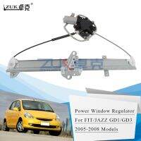 ZUK กระจก Regulator Power Window ด้านหน้าขวาชะแลงสำหรับ HONDA พอดีกับ2005แจ๊ส2006 2007 2008 GD1 GD3 OE #72210-SAG-H01