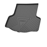 Car Rear Trunk Mats Carpets For Nissan Sunny 2019 2018 2017 2016 2015 2014 2013 2012 2011 Accessories Cargo Liner Trunk TPO Boot tray Floor mat Waterproof carpet Anti-slip mat