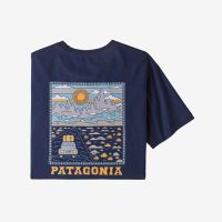 [S-5XL]Patagonia Bata Summit Road เสื้อยืดลําลองสําหรับผู้ชายผ้าฝ้ายแขนสั้นคอกลมพิมพ์ลาย 38537