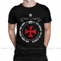 Freemasonry The Knights Templar Print Cotton T-Shirt Camiseta Hombre For Men Fashion Streetwear Shirt Gift