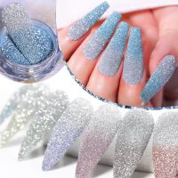 【CW】 1 Box Versatile Long Lasting Nail Glitter Powder Shiny Visual Effect Shining Thermal Temperature Changing