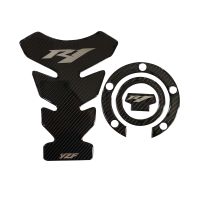 New motorcycle 3D sticker carbon fiber fuel tank cap sticker fish bone applique fuel tank pad decal Applicable for Yamaha yzf R1