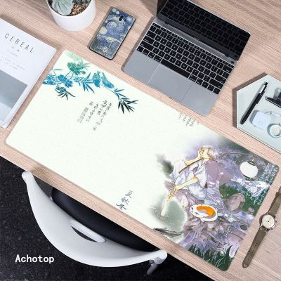 Mouse Pad Natsume friends accounts Large Gamer Mousemats HD XXL 900x400cm Lock Edge Rubber Keyboard Mat Big Mouse Pad For PC