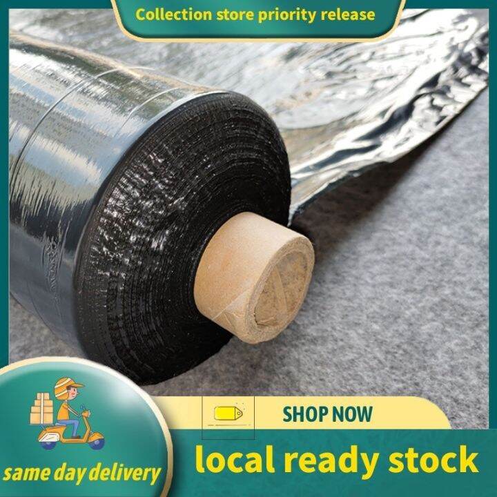 PLASTIC MULCH 80CM (2.62 ft) x 500 m 1 roll silver black Lazada PH