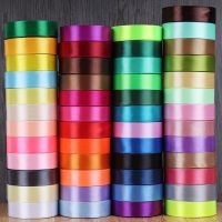 ﹍❆ 25Yards Satin Ribbons Tapes Weddings Party Christmas Gift Wrapping Diy for Bow Making Decorative Handicraft Accessories 6mm 50mm