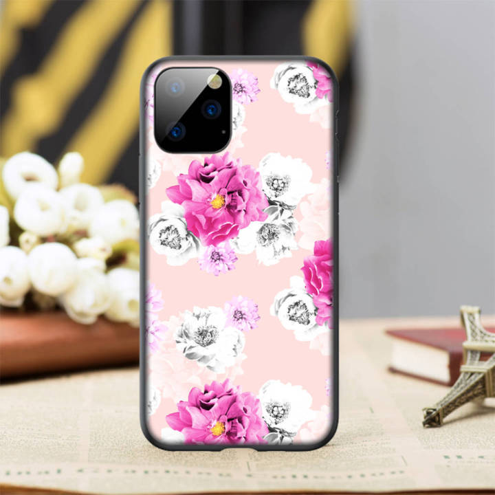 37gnn-flower-pink-peonies-art-อ่อนนุ่ม-high-quality-ซิลิโคน-tpu-phone-เคสโทรศัพท์-ปก-หรับ-iphone-7-8-11-12-13-14-pro-xs-max-se-x-xr-plus-se