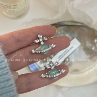 Vivienne Westwood French Empress Dowager Saturn Zircon Earbone Clip Advanced Sense Retro Personality Earrings Ear Clip Light Luxury Style Design Sense Female