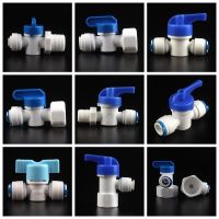 【cw】 10Pcs Reverse Osmosis System Vavle Connector 1/4 3/8  39;  39; Female Thread Purifier Water Pipe POM Washer Joints Water Fountain