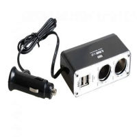 Dual USB Car Charger Power Outlet Adapter Dual Port 12V 24V รถซ็อกเก็ตไฟแช็กสำหรับ Navigator MP3รถตู้เย็น