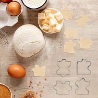 Stainless Steel Fondant Biscuit Cookie Cutter Cake Pastry Cookie Cutter Puzzle Mold 4 pcs