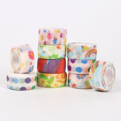 【LZ】 1 Roll Medical Bandage Self-adhesive Breathable Elastic Bandages For Sports Fixing Finger First Aid Kit Medical Accessories