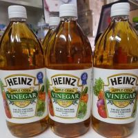 ????Heinz Apple Cider Vinegar and unfiltered 946 ml.น้ำส้มหมักจากแlอปเปิ้ล 946มล. ขวดใหญ่