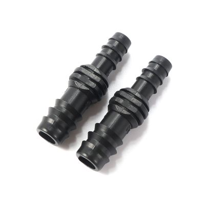 ；【‘； Plastics Barbed DN12 To DN16 Pipe Reducing Connectors Garden Irrigation Water Hose PE Pipe Repair Coupling Joints 5PCS