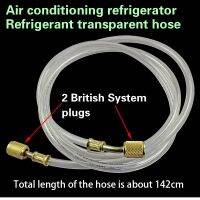 Holiday Discounts 2 British System Plug Thickening High Pressure Resistant Air Conditioning Transparent Filling Tube Refrigerator Refrigerant Hose