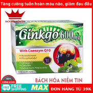 Viên uống Hoạt huyết, bổ não Ginkgo 600mg - Thành phần ginkgo biloba