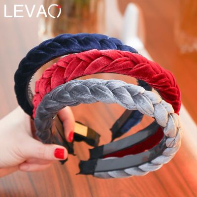 【CC】 Color Braid Headband with Teeth Hair Accessories Korean Twists Hairband and Wear