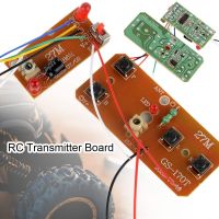 SATURATE82UN5สม่ำเสมอเครื่องส่งสัญญาณ PCB 2คู่เครื่องส่งสัญญาณ RC แผงวงจรเครื่องส่งสัญญาณระยะ4CH อะไหล่บอร์ด27ตัวรับสัญญาณ Mhz รถของเล่น