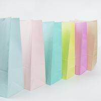 10pcs Plaid Mini Kraft Paper Bags Candy Gift Packaging Bags Party Birthday Kraft Paper Gift Packaging Snacks Baking Bag Supplies