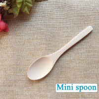 1 ชิ้น - ช้อนกาแฟ ช้อนไม้ ช้อนขนมหวาน ช้อนกาแฟไม้ ช้อนเบเกอรี่ Mini Wooden Spoon