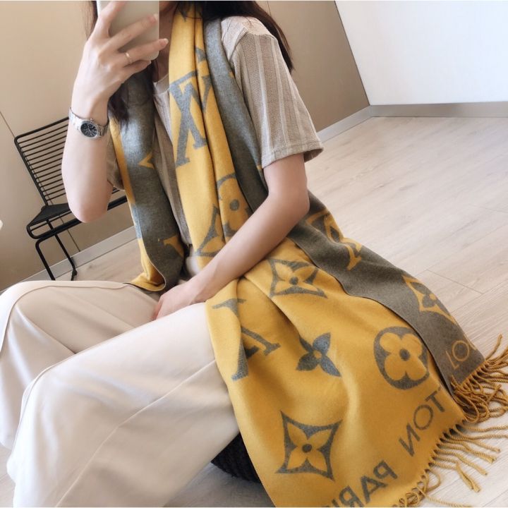 Autumn Winter New Printed Cashmere Scarf Women Air Conditioning