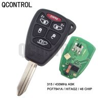 QCONTROL Car Key Vehicle Remote for Chrysler Town Country Aspen 200 300 PT Cruiser Sebring Pacifica 433MHz ID46 Chip