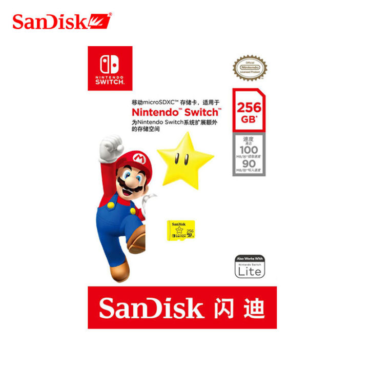 sandisk-256gb-microsd-card-mario-theme-128g-high-speed-64gb-tf-card-memory-card-for-nintendo-switch-cartao-de-memoria