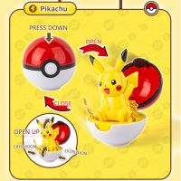 โมเดลฟิกเกอร์ชุดของเล่น Pokemon ของแท้6สไตล์ที่แตกต่างกันลาย Pokeball พ็อกเก็ตมอนสเตอร์โปเกมอน Eevee Charizard Gyarados Blastoise