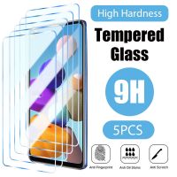 5Pcs Tempered Glass For Samsung Galaxy A53 A13 A12 S21 S20 FE 5G Glass on A52 A23 A33 A73 A32 A51 A71 A72 A52S A22 5G A04S A03S