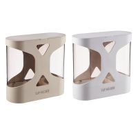 Wall Mount Disposable Paper Cup Coffee Cup Dispenser Cup Holder Straw Holder Automatic Drop Cup Taker for Home