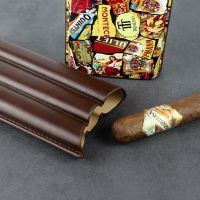 ▩▬۩ 2022 Classic Cigar Case Leather Cigar Cigarrate Box Pocket Cuba Cigar Humidor Hol der Travel Smoking Accessories