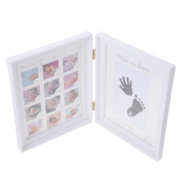 ขาตั้งกล้อง Baby Handprint Pictures Frame Footprint Photo Growth Recorder Desktop