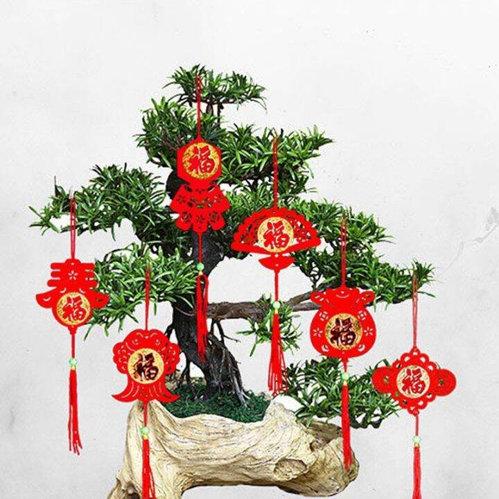 16-styles-new-year-flocking-bonsai-pendant-cny-plant-flowers-potted-tassel-ornament-durable-flannel-chinese-knot-fu-spring-festival-auspicious-decorations