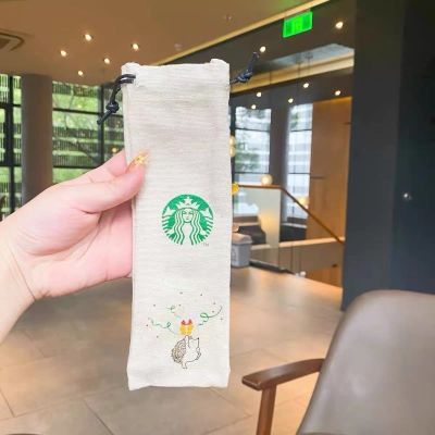Starbucks Hedgehog Glass Straw Non-Disposable Heat-resistant Environmental Protection Drinking Water Reusable Glass Tube