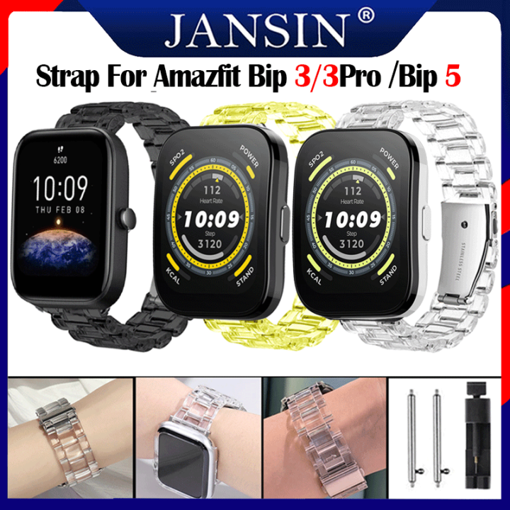 สาย-amazfit-bip-5-นาฬิกาอัจฉริยะสาย-สายนาฬิกาสำรอง-สีใส-สายนาฬิกา-amazfit-bip-3-3-pro-อุปกรณ์เสริมสมาร์ทวอทช์-ใส-สายนาฬิกา