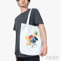 DOSH CLOTH BAG WB กระเป๋าผ้า canvas สีขาวDWACC1002-WH