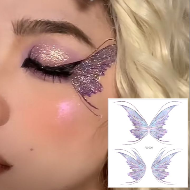 music-festival-makeup-temporary-tattoo-sticker-waterproof-women-eyes-face-hand-body-art-glitter-fairy-butterfly-fake-tattoo