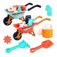 Sand Toys Includes Big Trolley Watering Can,Shovels,Sea Animal Molds,Bucket Sand Boxes for Kids Outdoor