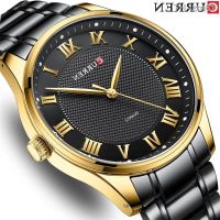 ⌚ นาฬิกา Curren card Ryan 8409 men quartz watch contracted business table stripes leisure wrist electricity cross-border