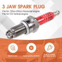 1 Pcs 3-Electrode Spark Plug D8TC for 125Cc 150Cc 200Cc 250Cc Motorcycle Scooter ATV Quads