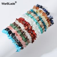 10pcs Natural Gem Stone Bracelet Irregular Quartz Stretch Chip beads Nuggets Amethyst Bracelets Bangles Women Crystal Wristband