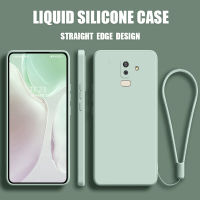 เคสโทรศัพท์ เคส Samsung J8 2018 Case เคสกันกระแทกซิลิโคนเหลวแบบเต็มรูปแบบต้นฉบับสี่เหลี่ยมจัตุรัสตัวป้องกันกล้องด้านหลัง