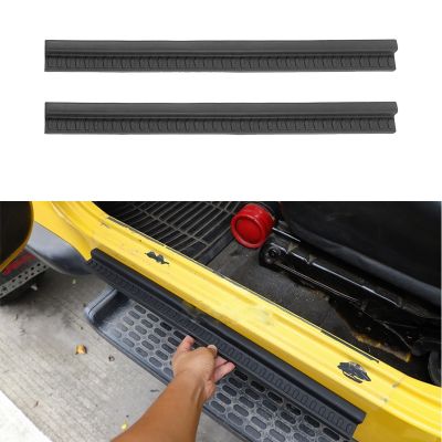 Car Door Sill Protector Plate Entry Guard Trim Stickers Rubber Styling Mouldings for Jeep Wrangler TJ 1997-2006